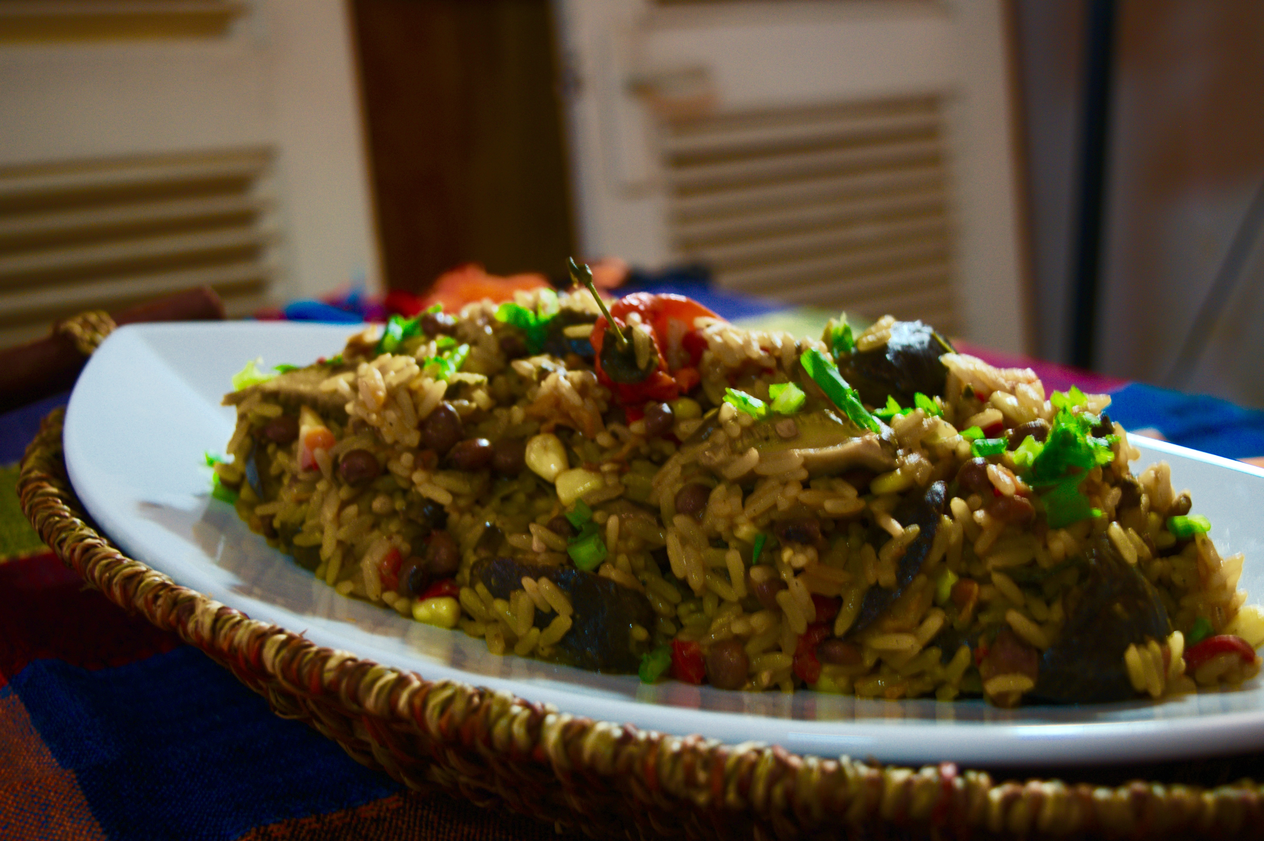 Recipe: Ital Pelau (Shiitake Mushroom)